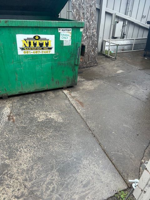 Dumpster Pad Cleaning