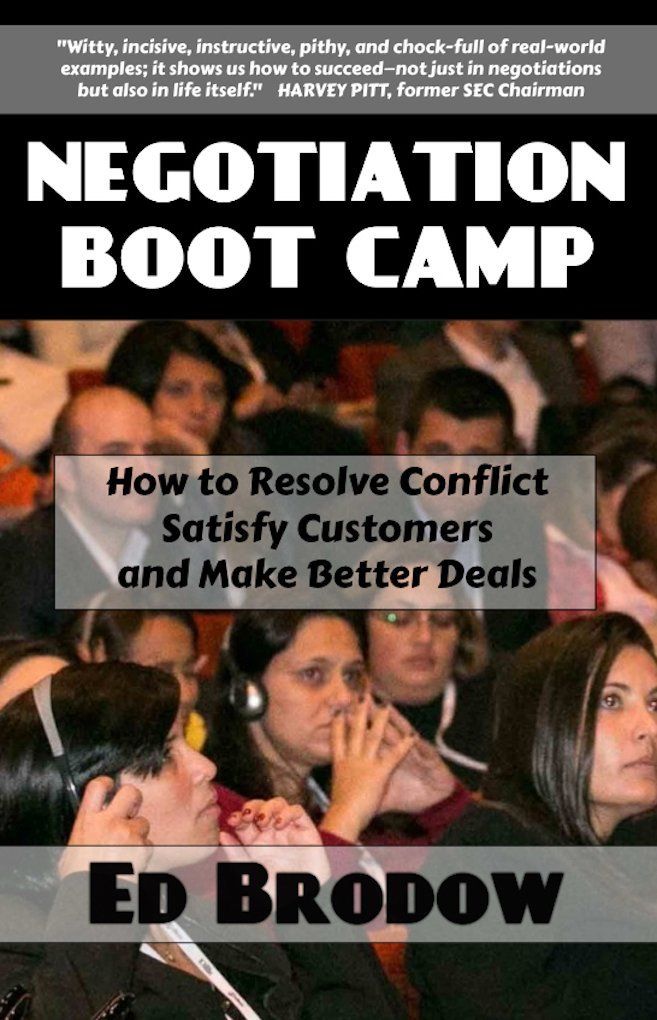 Negotiation Boot Camp Book by Ed Brodow