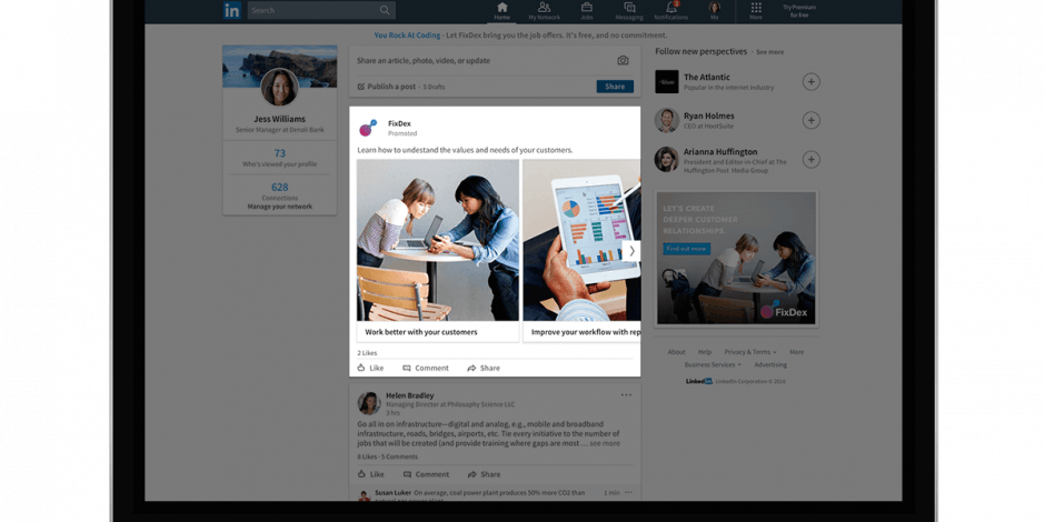 DCV linkedin video, sponsored content