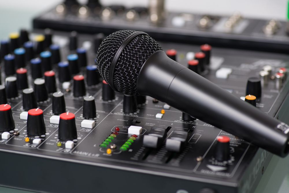 Black Microphone on A Mixing Board — Audiomation In Diamond Beach, NSW