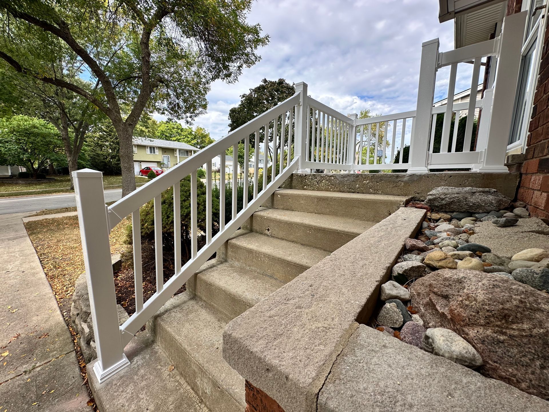 vinyl railing installation Illinois