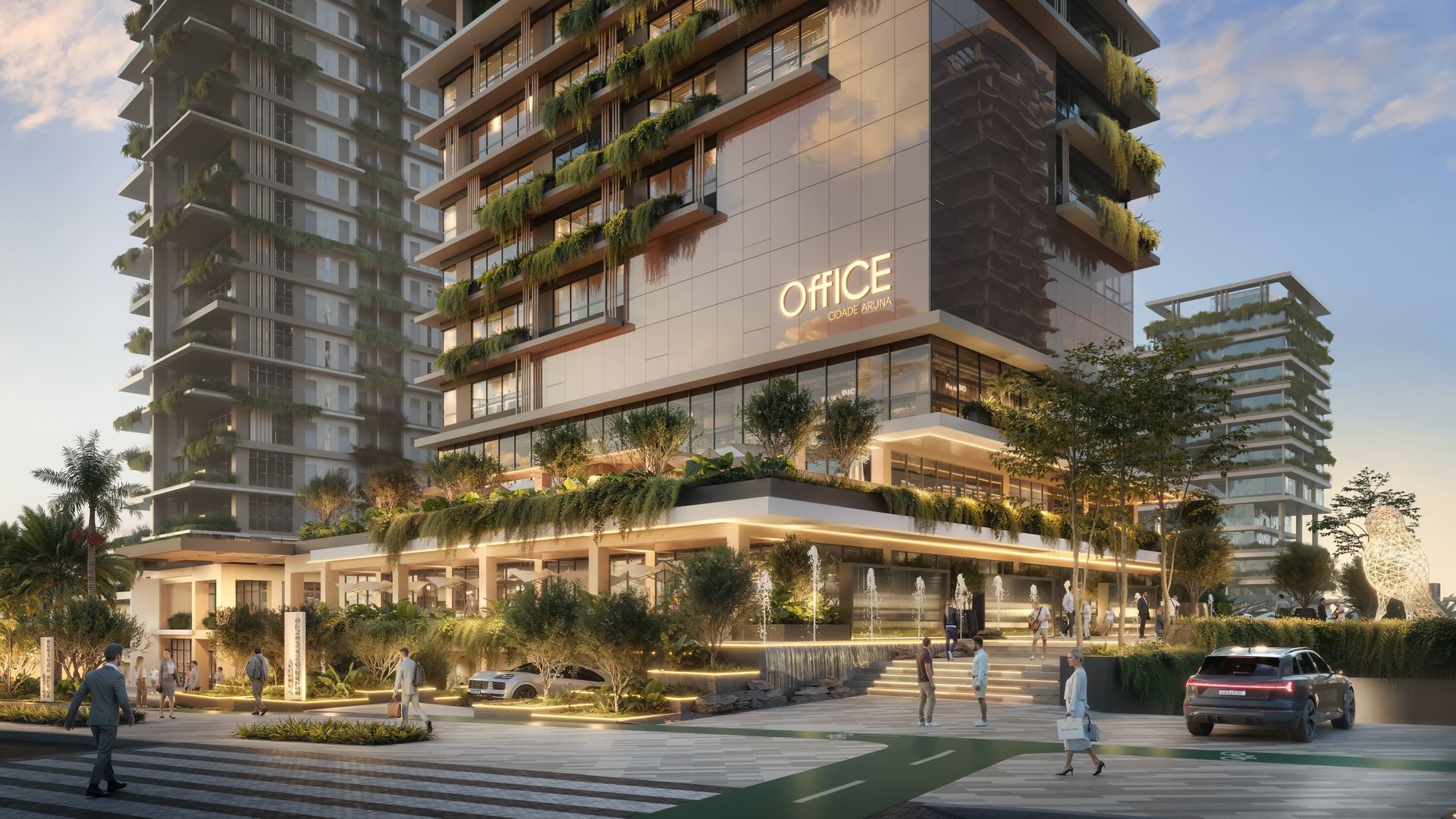 Office: primeiro prédio corporativo do Brasil em ecossistema urbano com madeira engenheirada