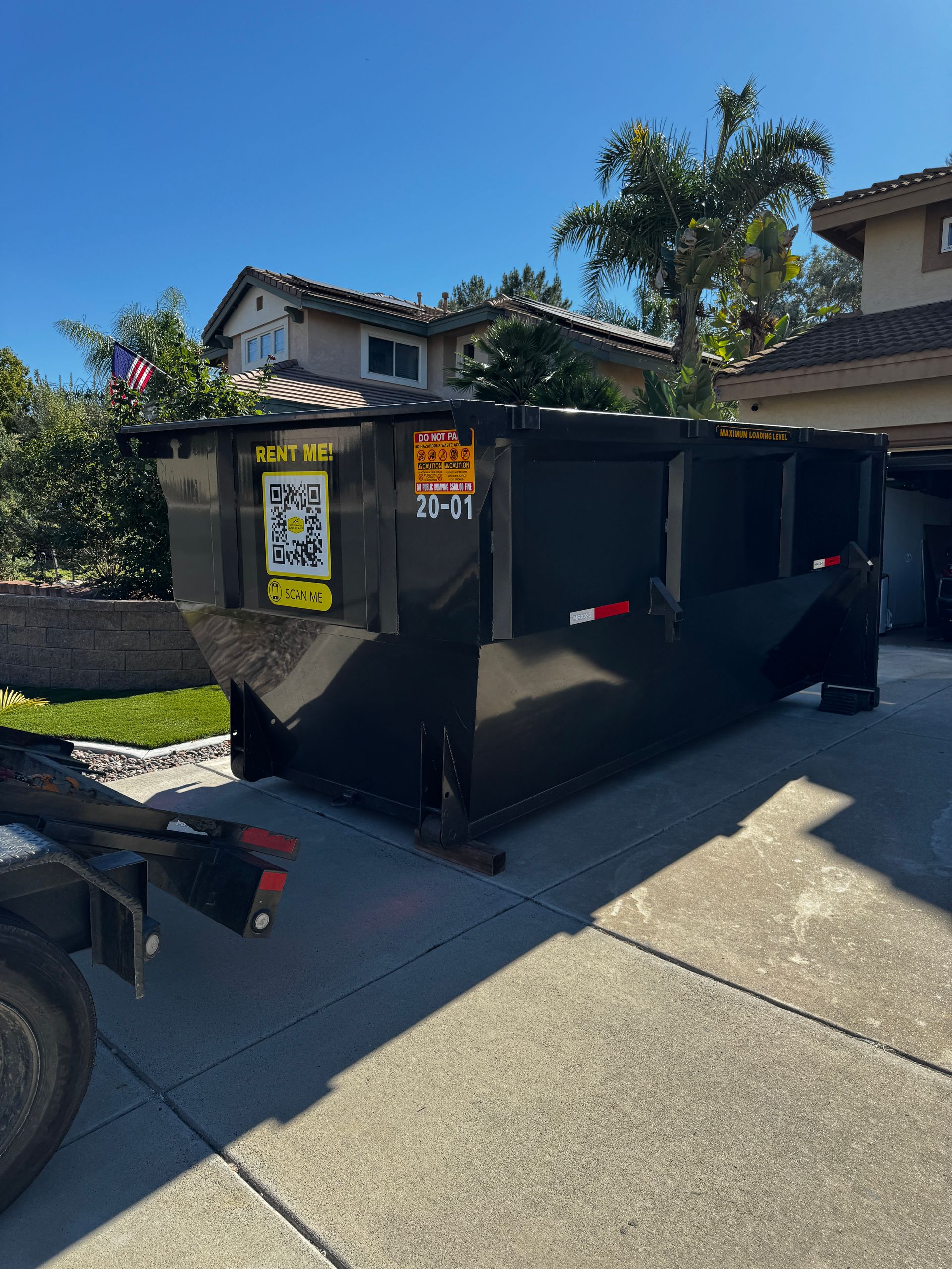 20 Yard Roll-Off Residential Dumpster Rental