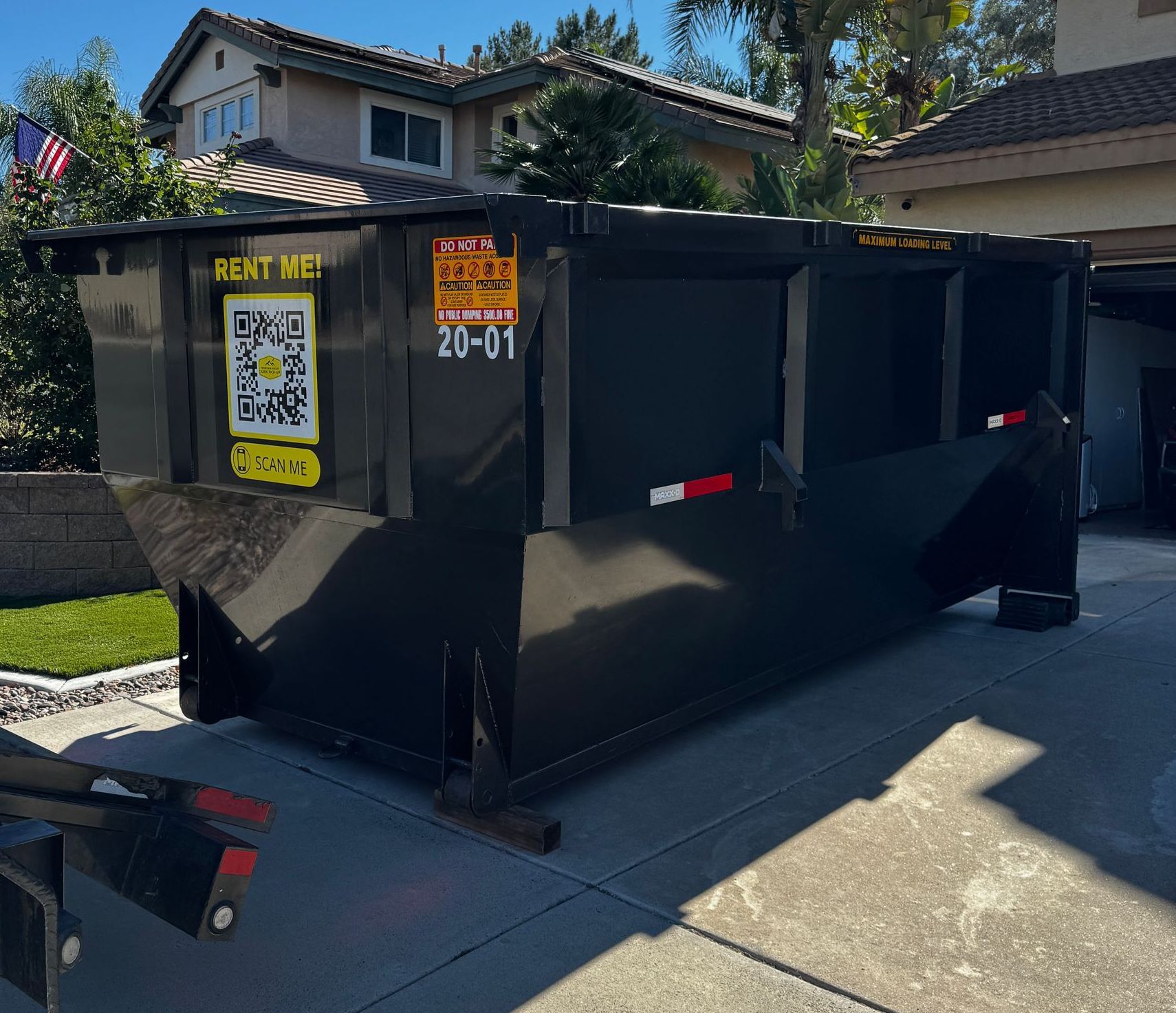 20 Yard Roll-Off Residential Dumpster Rental Murrieta