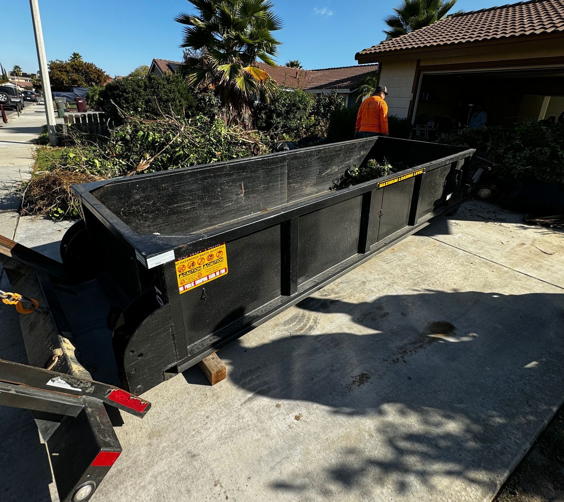 15 Yard Roll-Off Residential Dumpster Rental