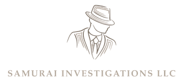 A logo for a company called samurai investigations llc