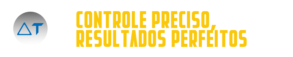 A logo that says controle preciso resultados perfeitos