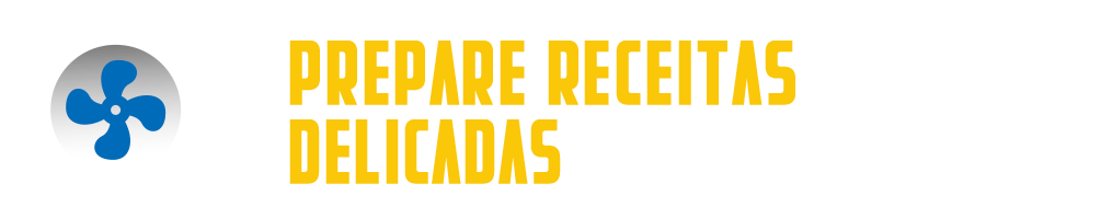 Um logotipo que diz prepare receitas deliciosas