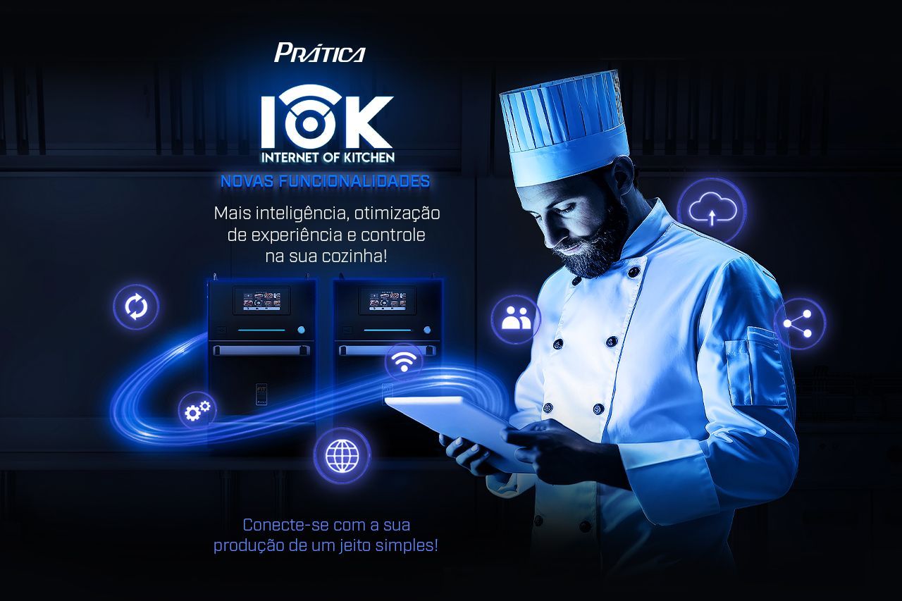 IOK: conectividade e novas funcionalidades para sua cozinha profissional