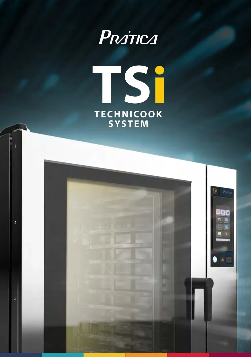 Um anúncio para um forno com sistema tsi technicook