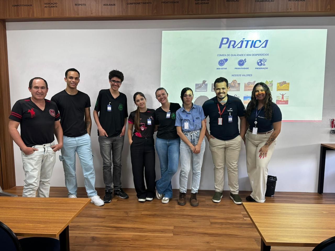 Prática recebe visita de alunos do Senac Pouso Alegre