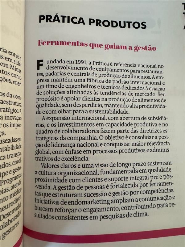 Texto de um artigo intitulado