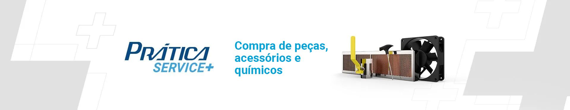 Um banner com as palavras compra de peças