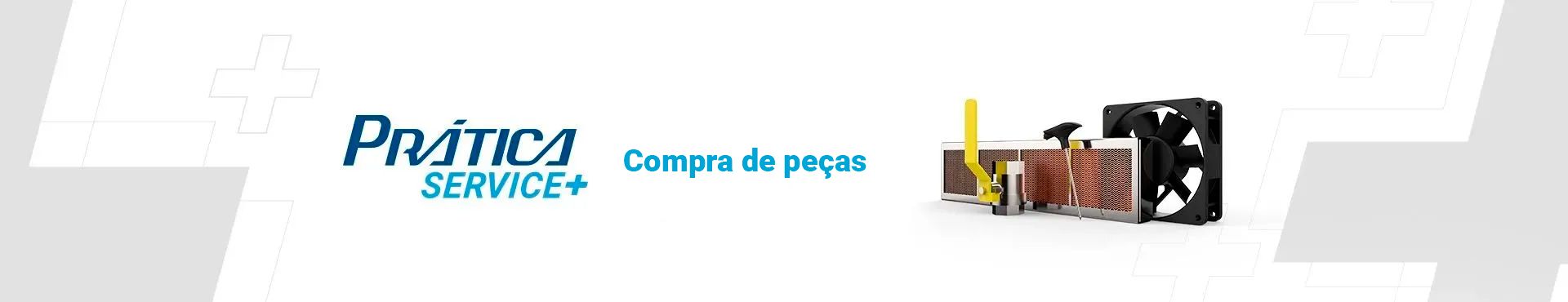 Um banner com as palavras compra de peças