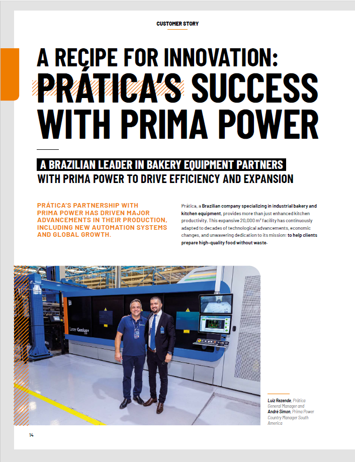 Dois homens estão parados um ao lado do outro em frente a uma máquina.