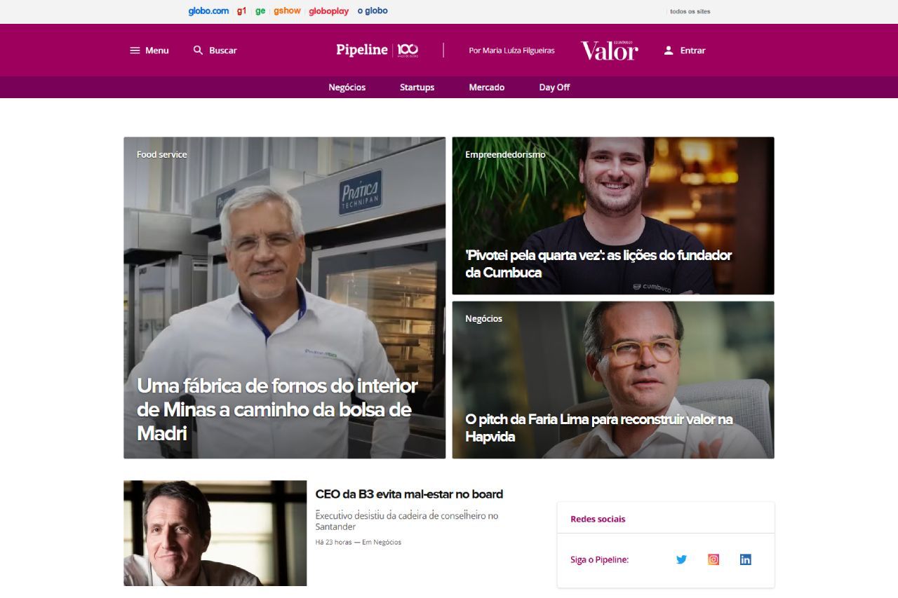 Valor Econômico e Portal G1 mostram avanços estratégicos da Prática