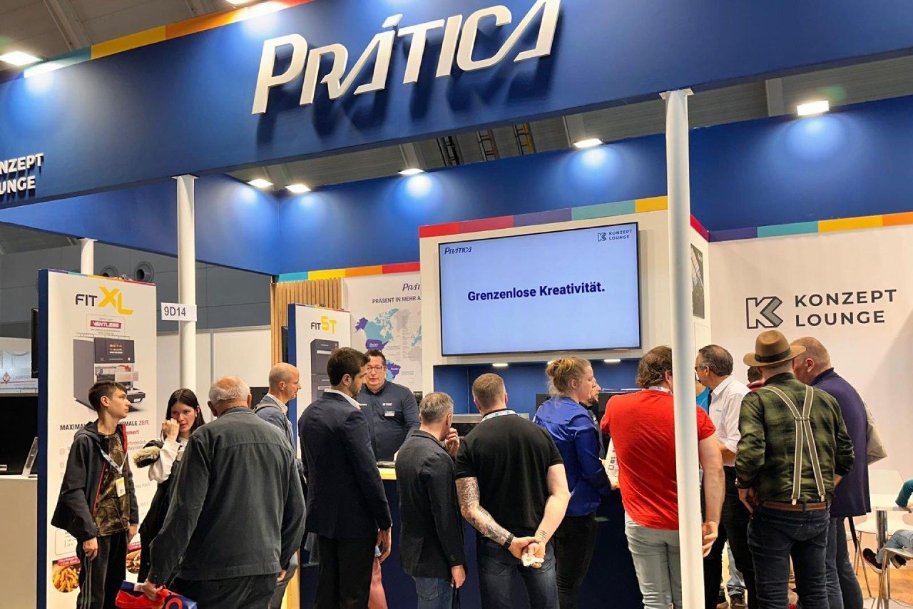 Prática e Konzeptlounge na Südback 2024 em Stuttgart