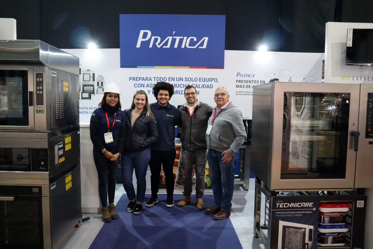 Pr&aacute;tica na feira Espacio Food Service no Chile