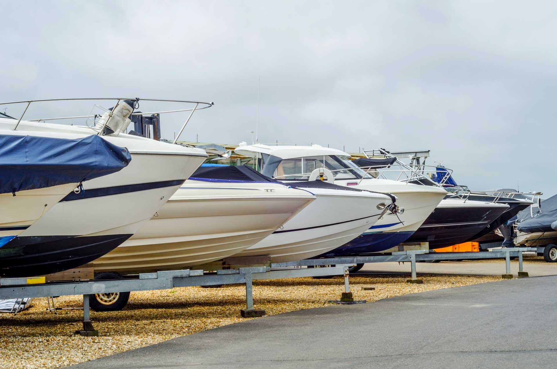 Boat on Stand — Port Huron, MI — Pro Marine Service Specialist, Inc.