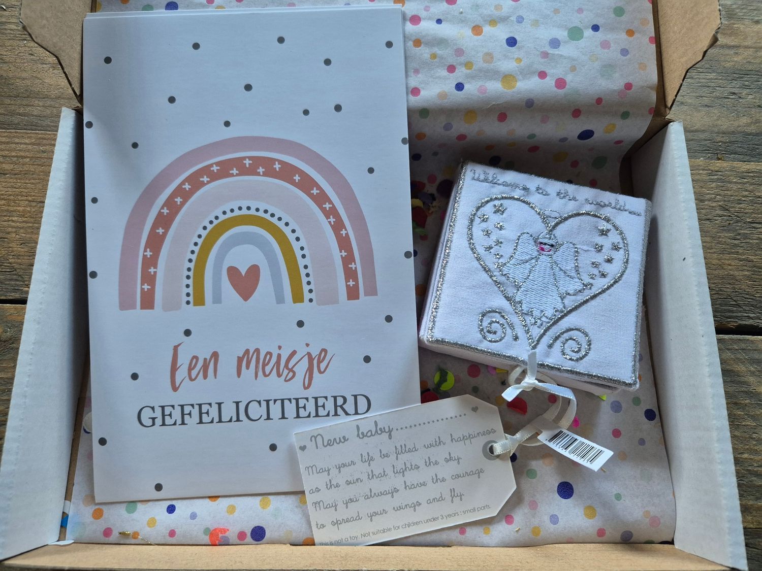 Geboorte engel brievenbus cadeau