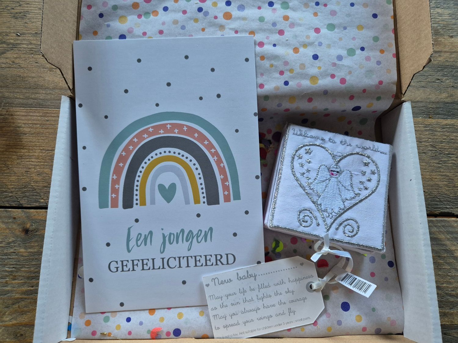 Geboorte engel brievenbus cadeau