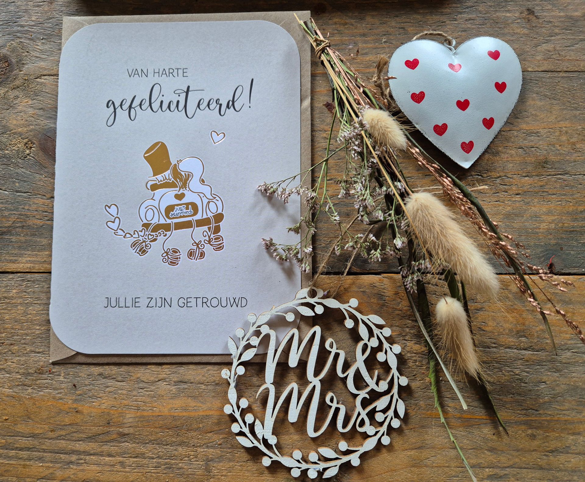 Jullie zijn getrouwd woop woop  brievenbus cadeau