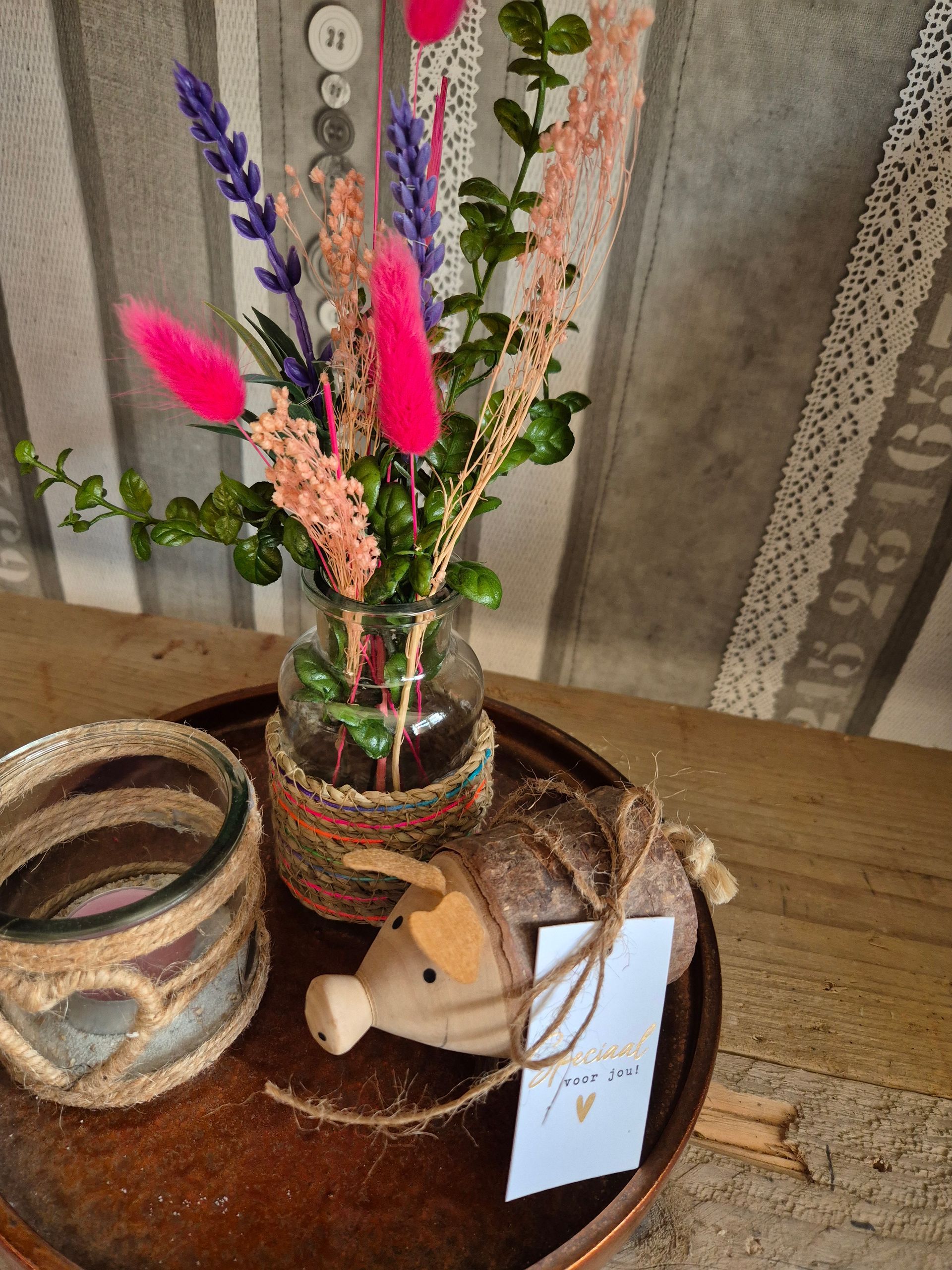 Sfeerset met geluksvarkentje