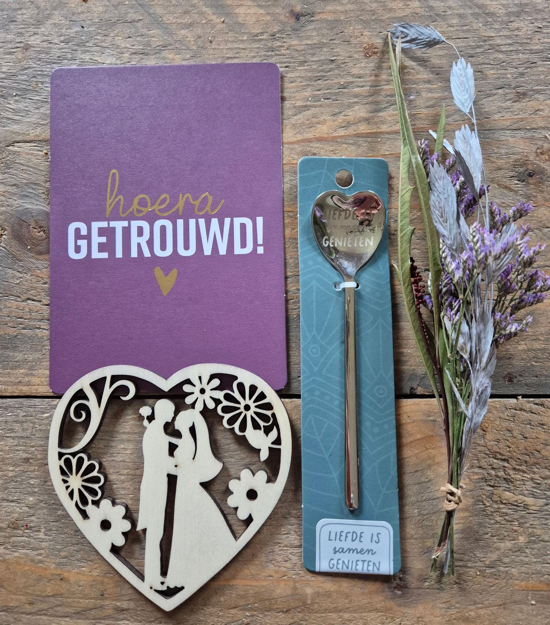 Liefde is samen genieten brievenbus cadeau