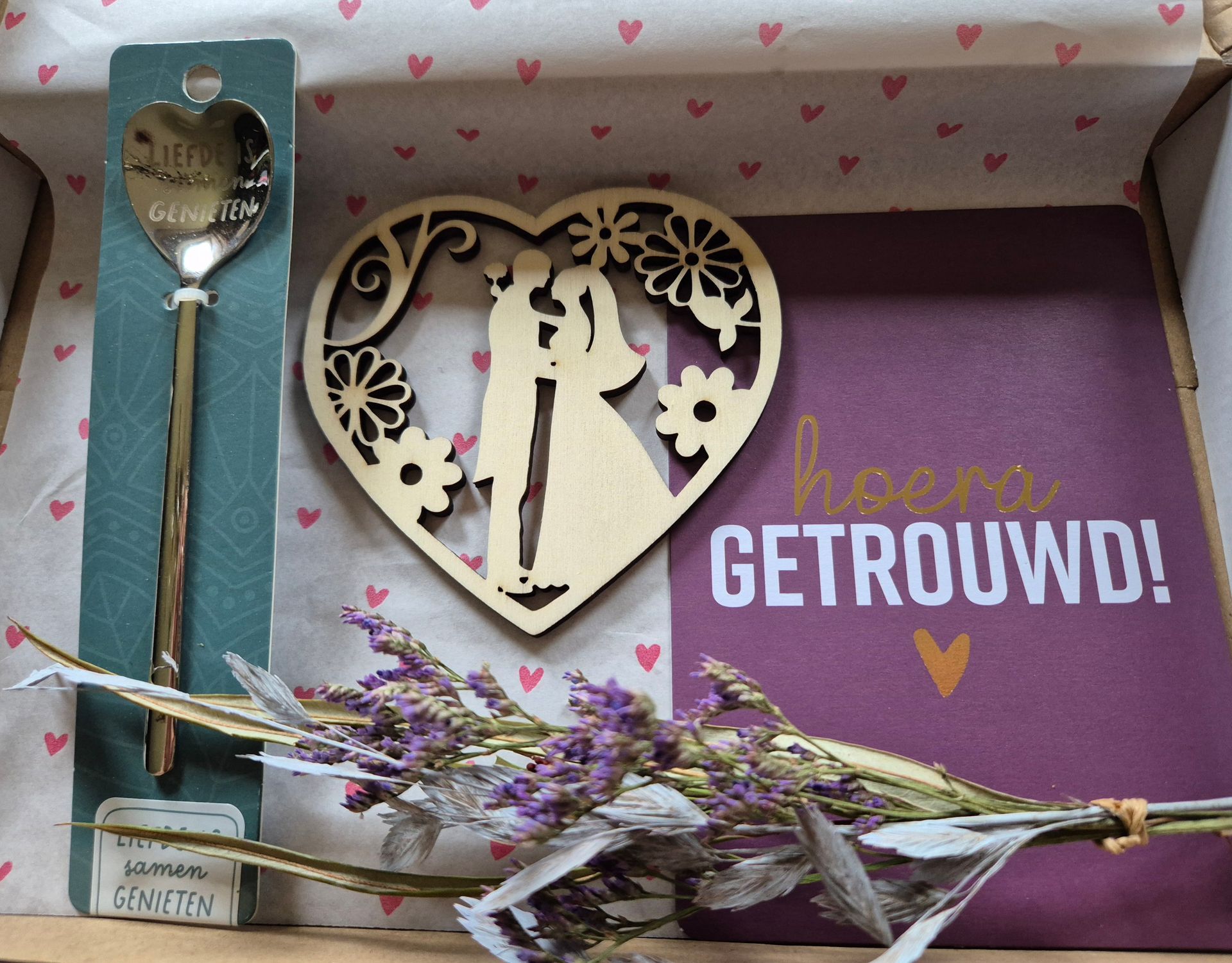 Liefde is samen genieten brievenbus cadeau