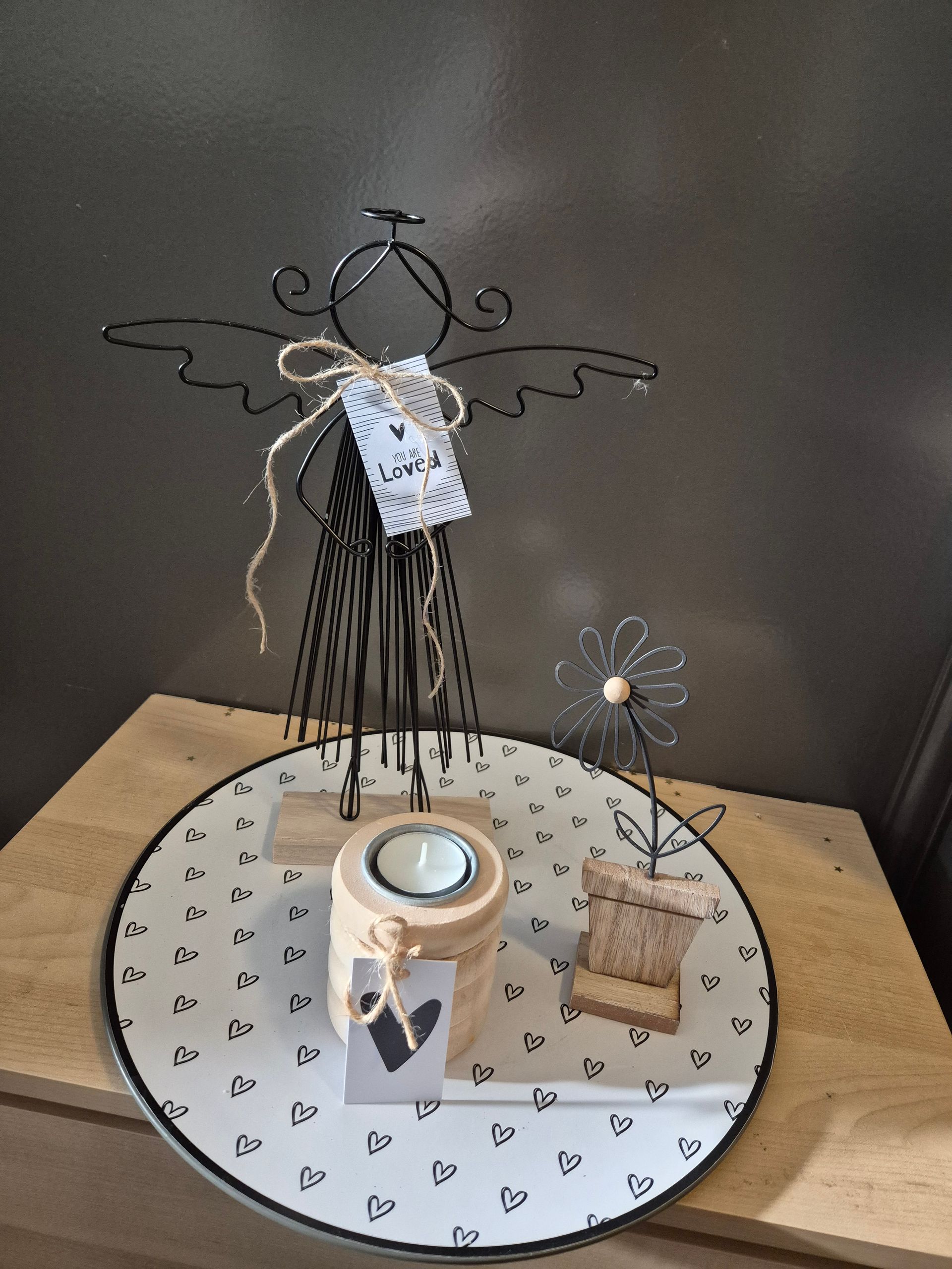 Sfeerset met grote engel