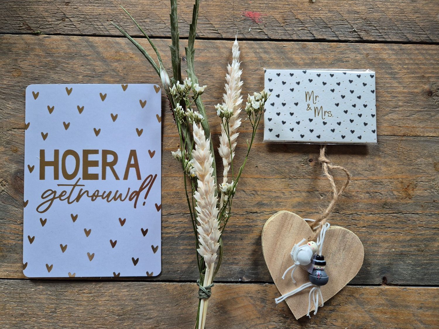 Hoera getrouwd brievenbus cadeau