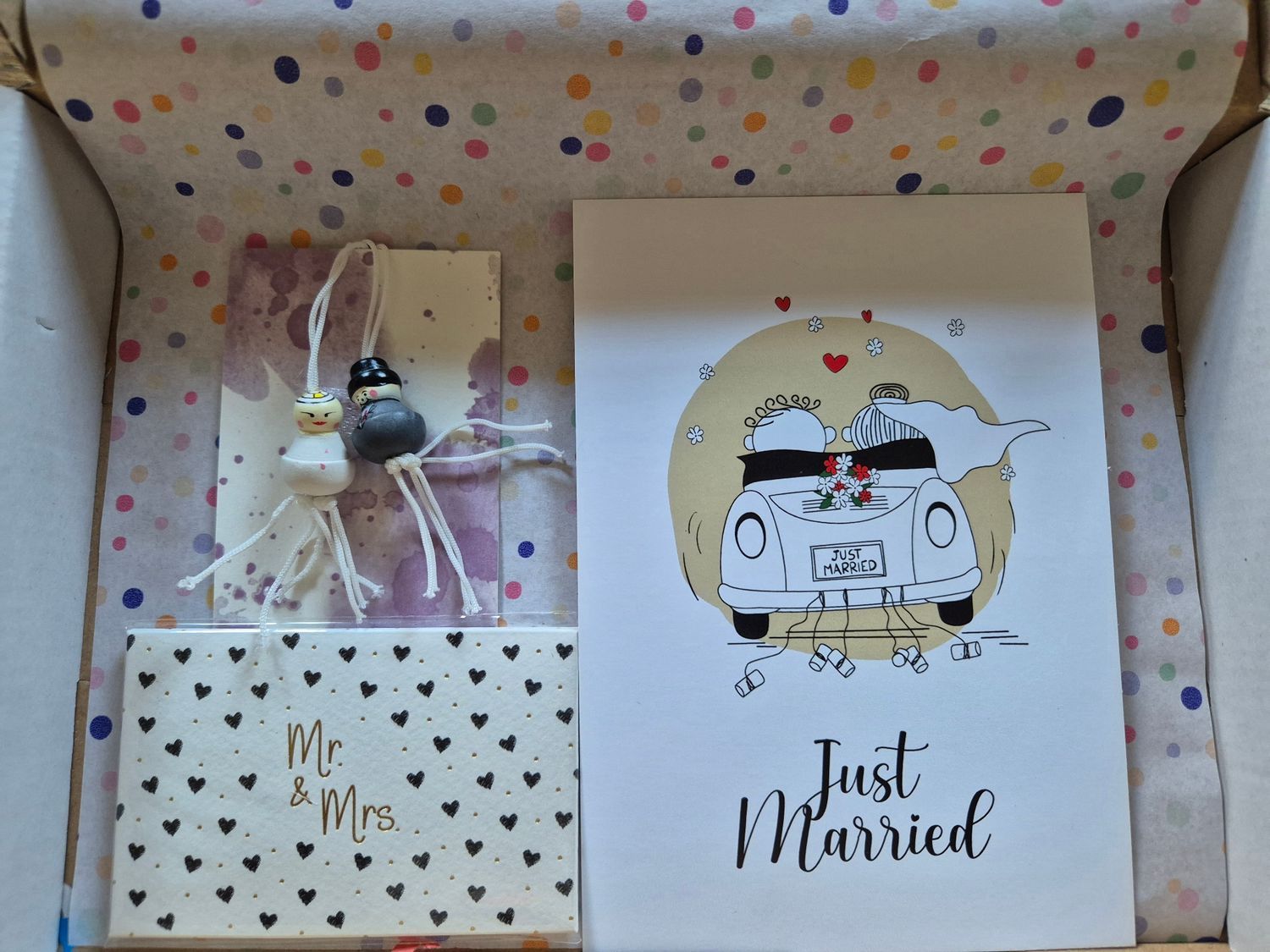 just married wedding brievenbus cadeau