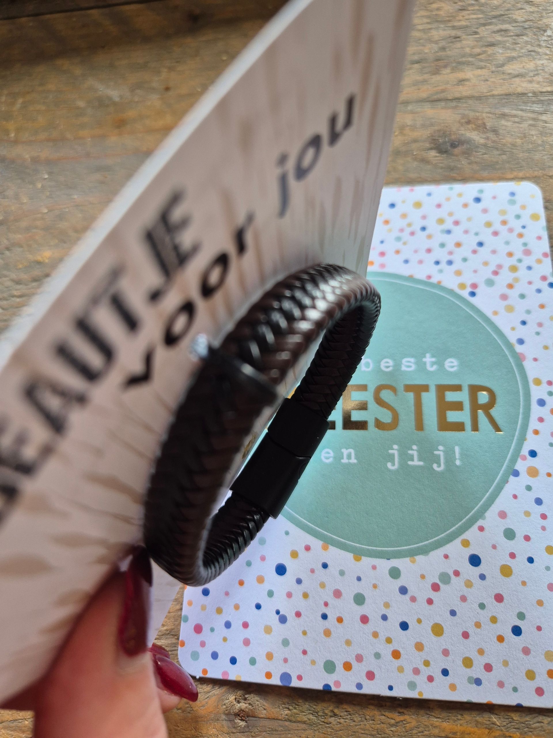 Meester bedankt voor het schooljaar brievenbus cadeau