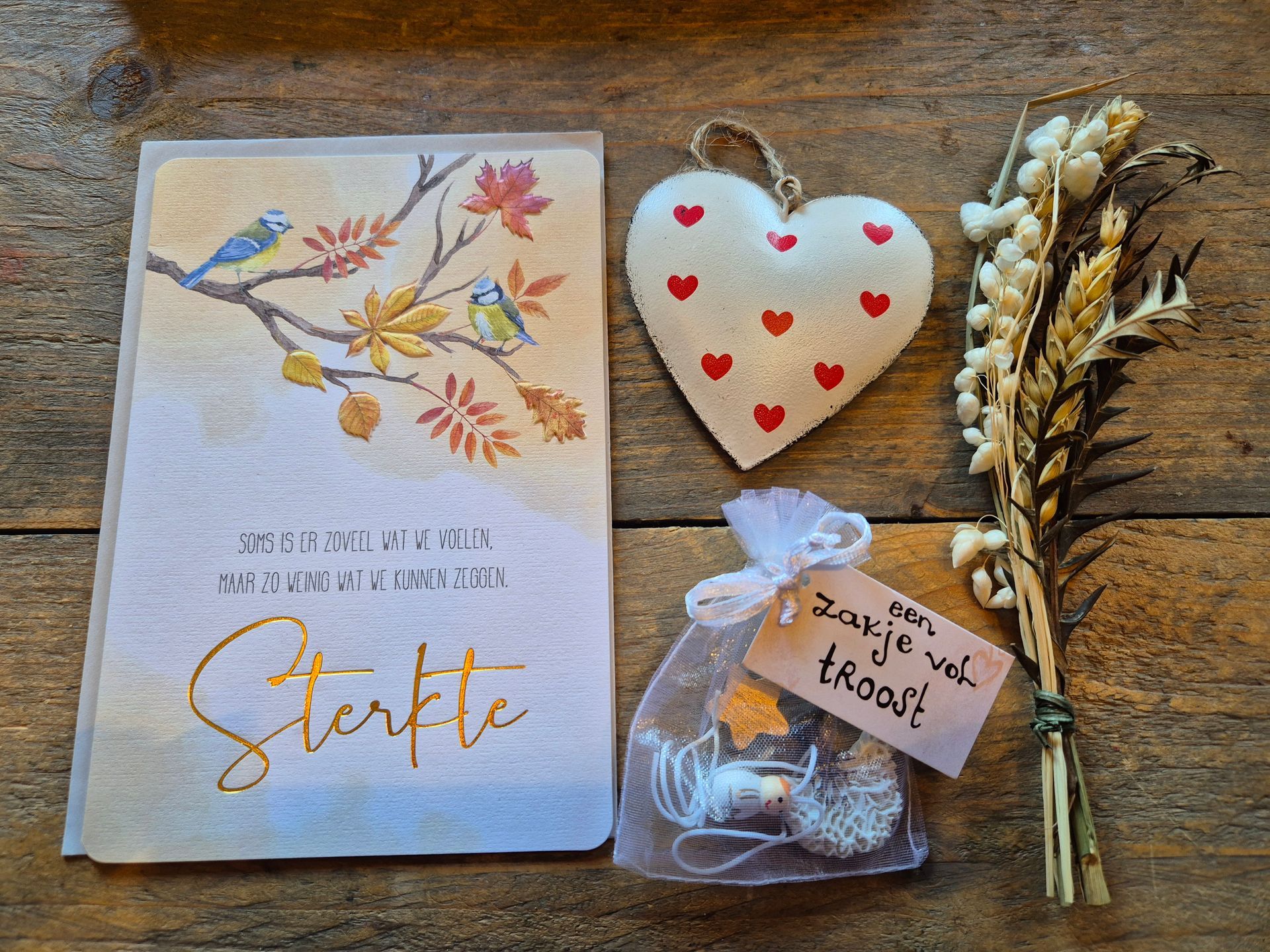sterkte een zakje vol troost  brievenbus cadeau