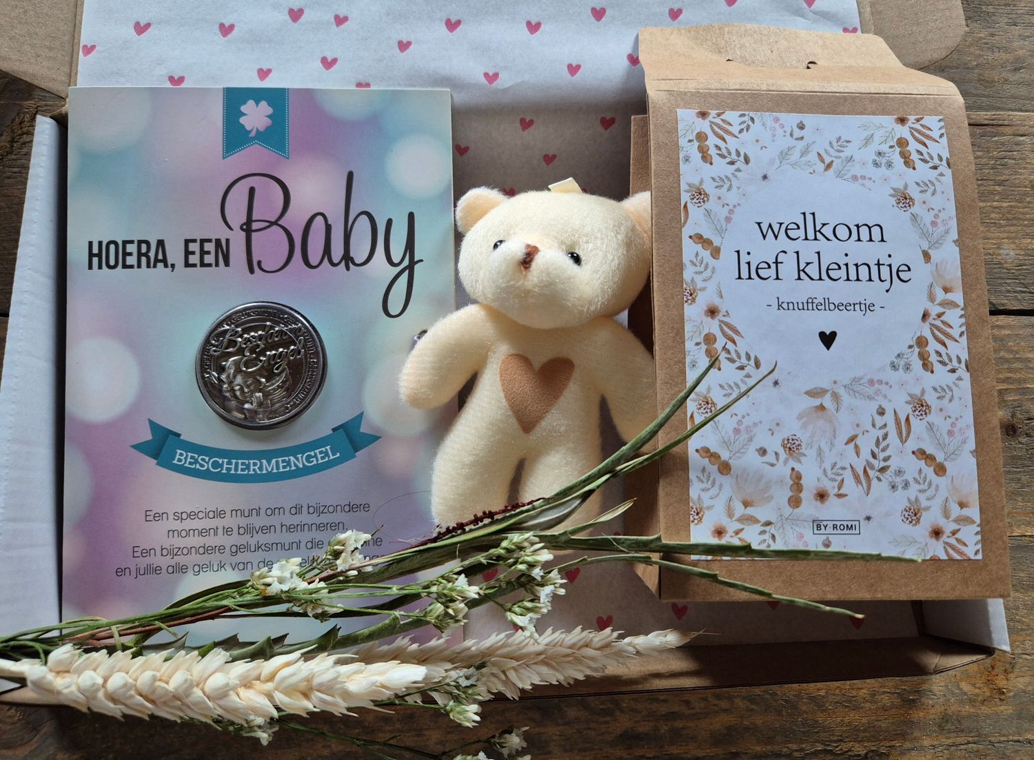 Welkom lief kleintje, knuffelbeer voor jou