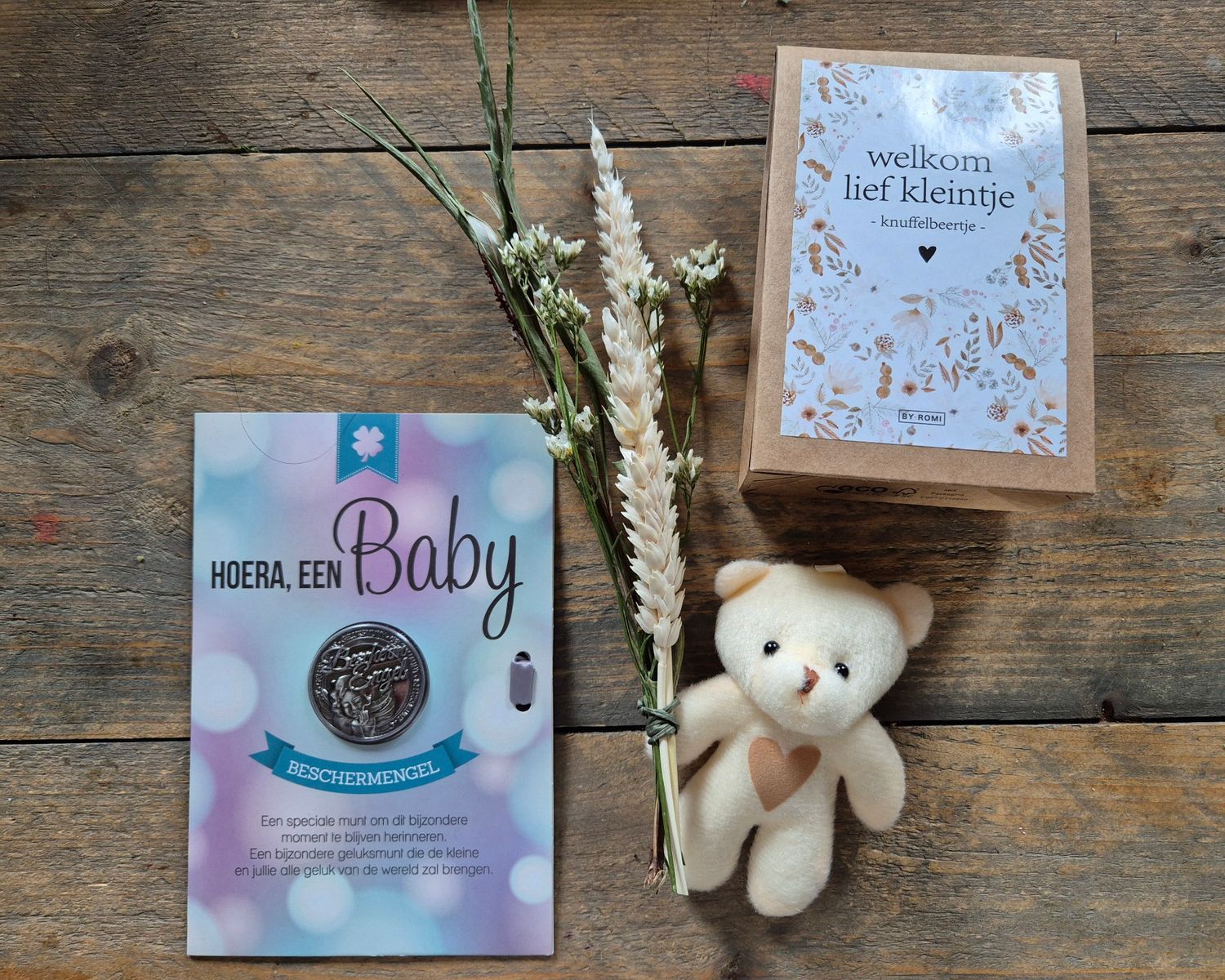 Welkom lief kleintje, knuffelbeer voor jou