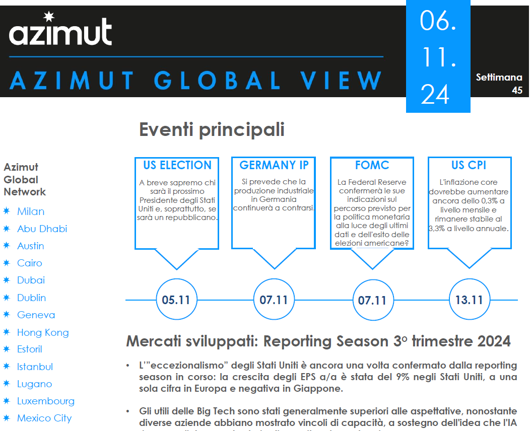 Una pagina che riporta la dicitura