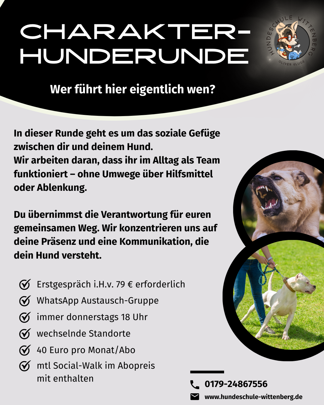 Angebot zum Charakter-Hunderunde