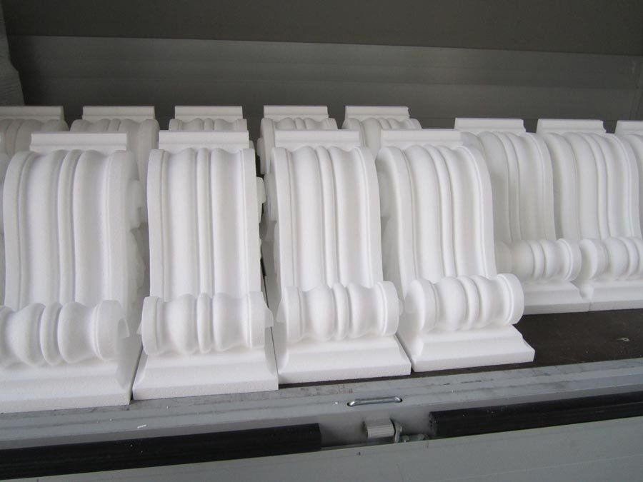 mezzi capitelli in polistirolo espanso