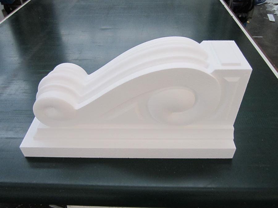 mezzo capitello in polistirolo