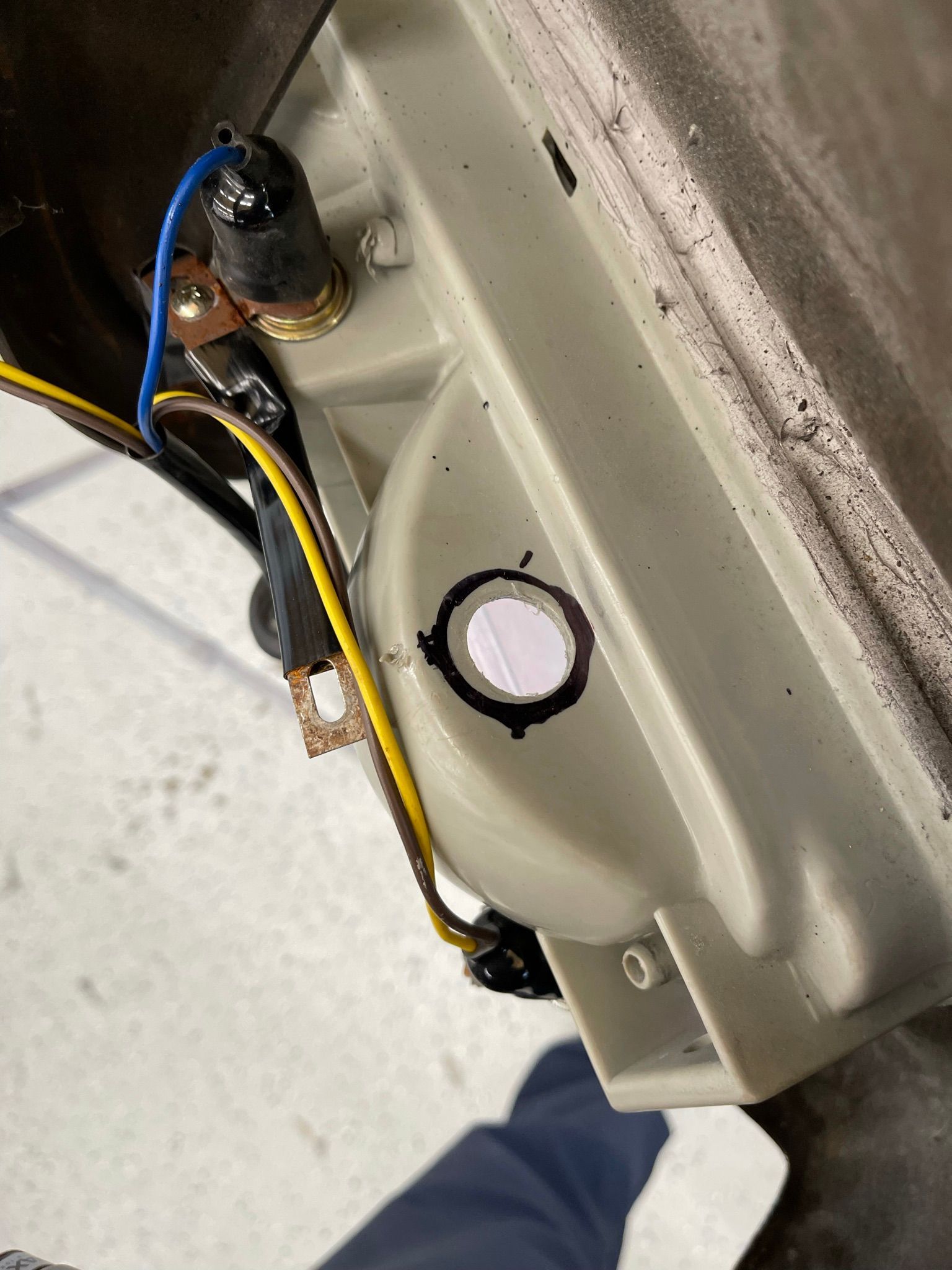 A close up of a piece of electrical equipment with wires coming out of it.