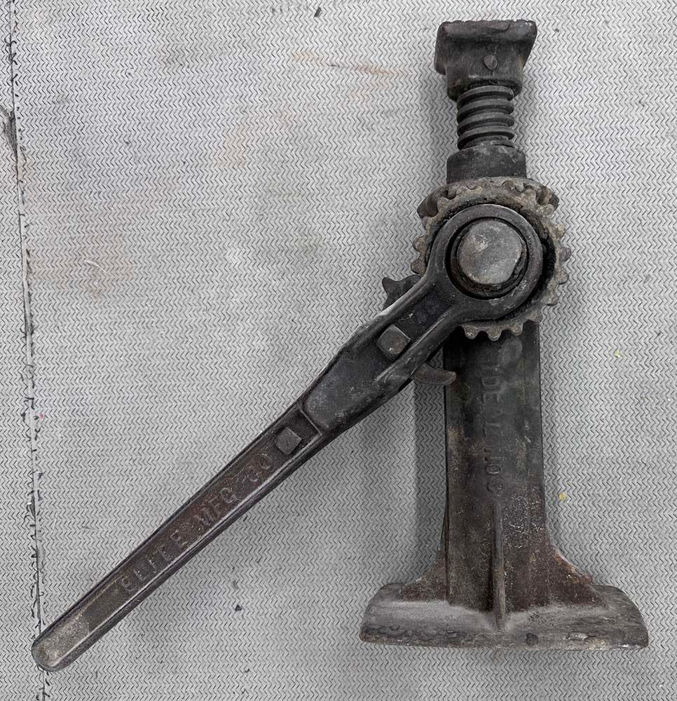 A very old jack with the word dharma on it