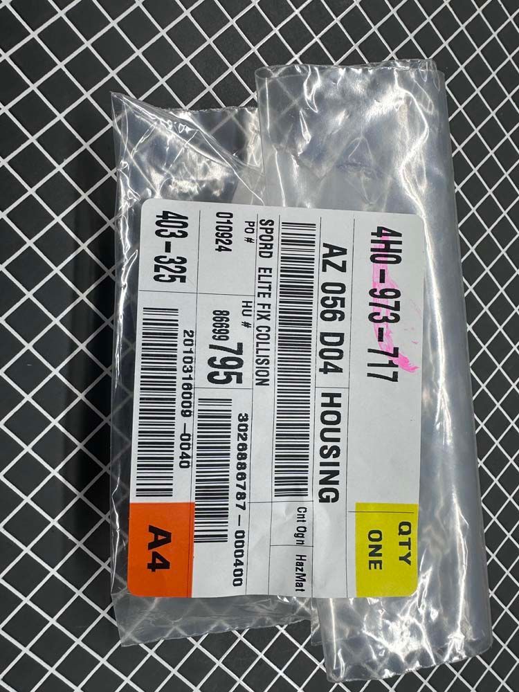 A plastic bag with a label that says 