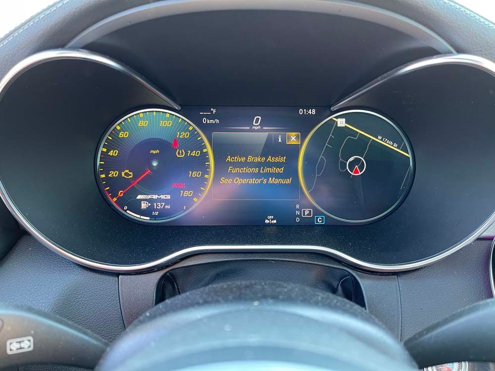 A close up of the dashboard of a car