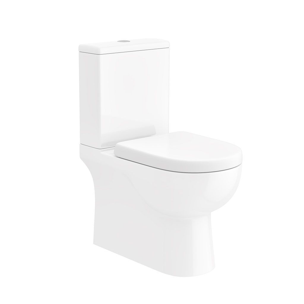 Jule Fully Enclosed Toilet Pan, Cistern & Soft Close Seat