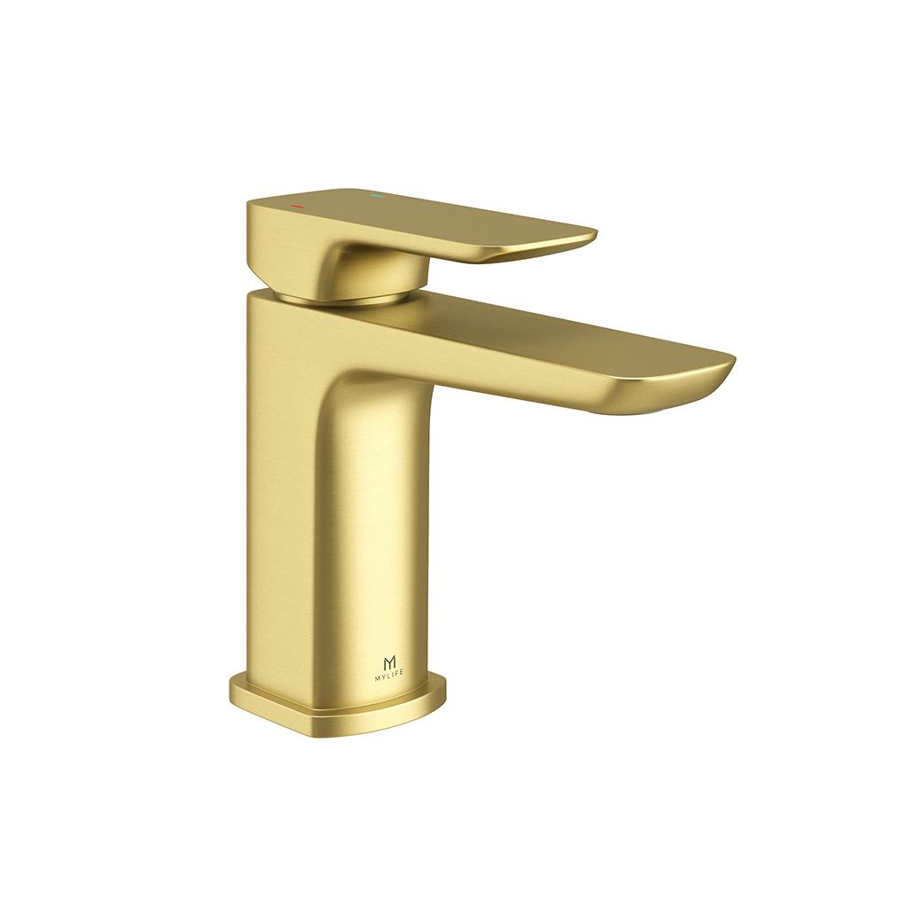 Pure Brushed Brass Basin Mono