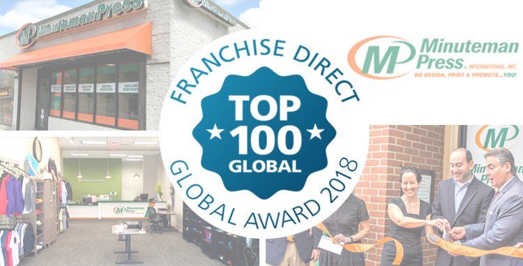 Minuteman Press International Climbs Franchise Direct 2018 Top 100 Global Franchises List