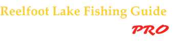 Reelfoot Lake Fishing Guide Pro logo with gold text and red script “PRO”