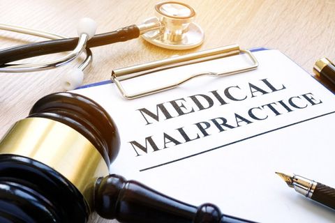 Gavel Over Medical Malpractice Paper — Portsmouth, VA — Michael Jerome Massie PC.