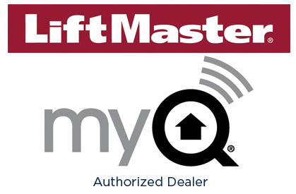 The lift master myq logo is a lift master authorized dealer
